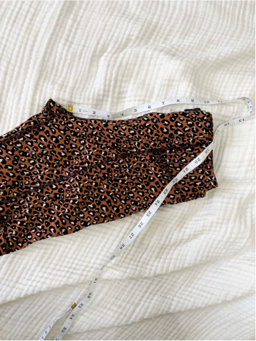 Women's Free People Brown Black Leopard Print Bike Shorts S Rayon - Picture 8 of 10